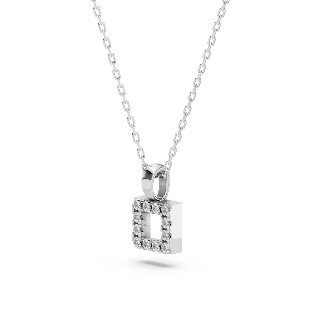 Minimalism Necklace (Round), 0.06 ct — 104-10079
