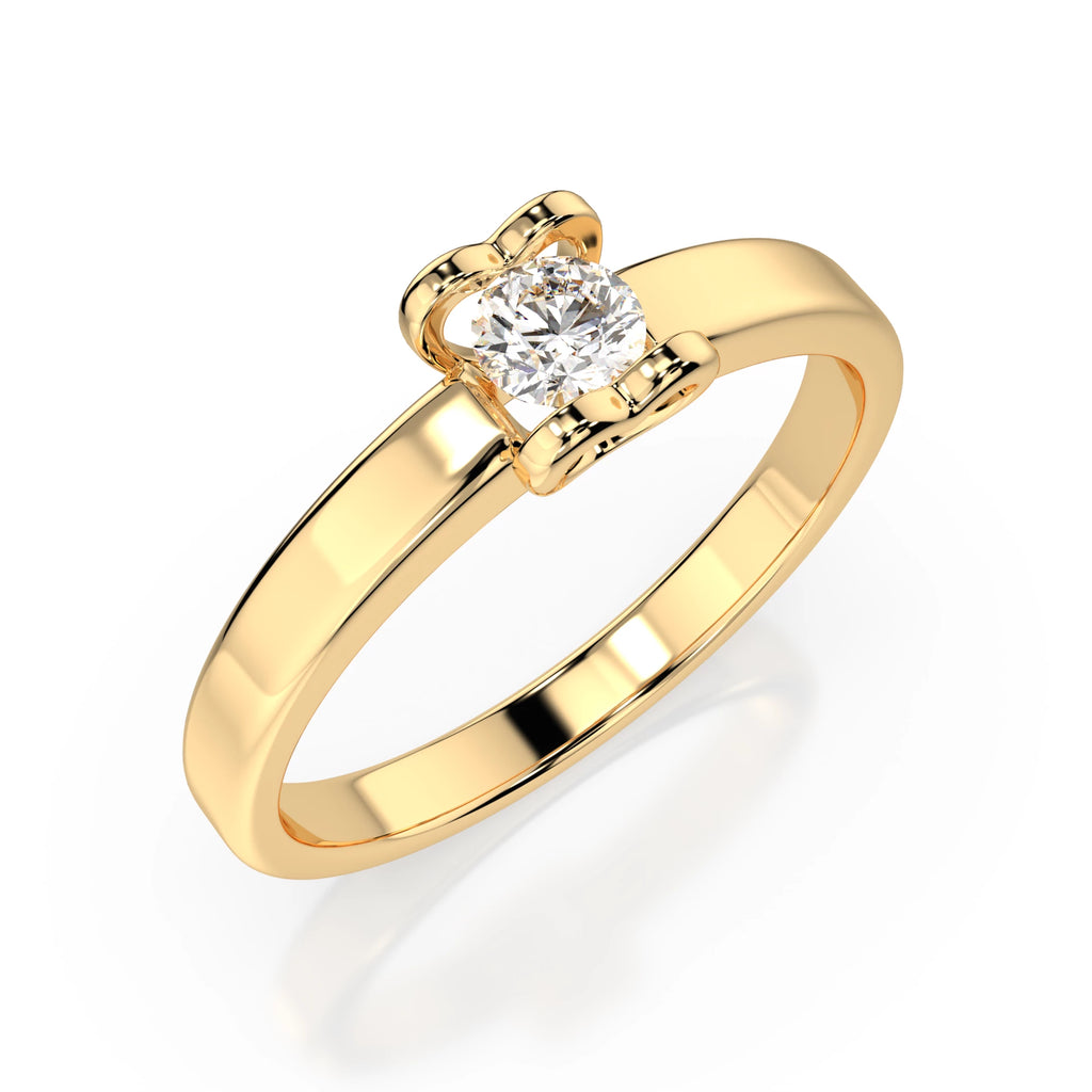 Solitaire Ring (Round), 0.15 ct — 101-10013(3.4)