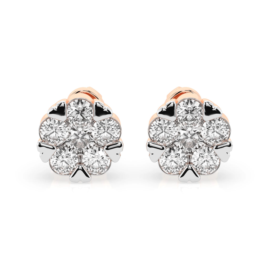 Illusion Earring (Round), 0.2 ct — 102-10015/2(3.0)