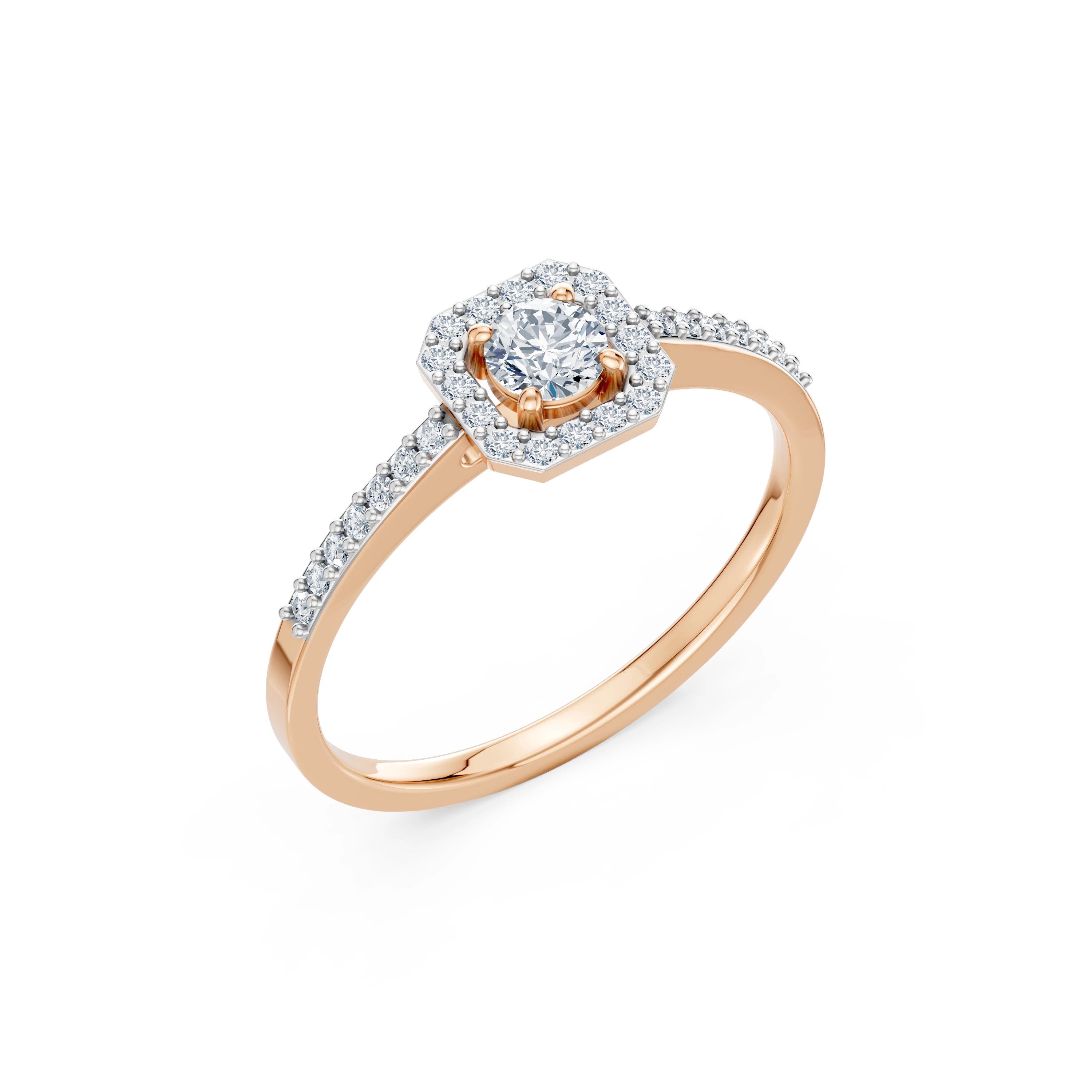 Solitaire Eternity Ring, 0.2 ct — 101-10118/2(3.7)