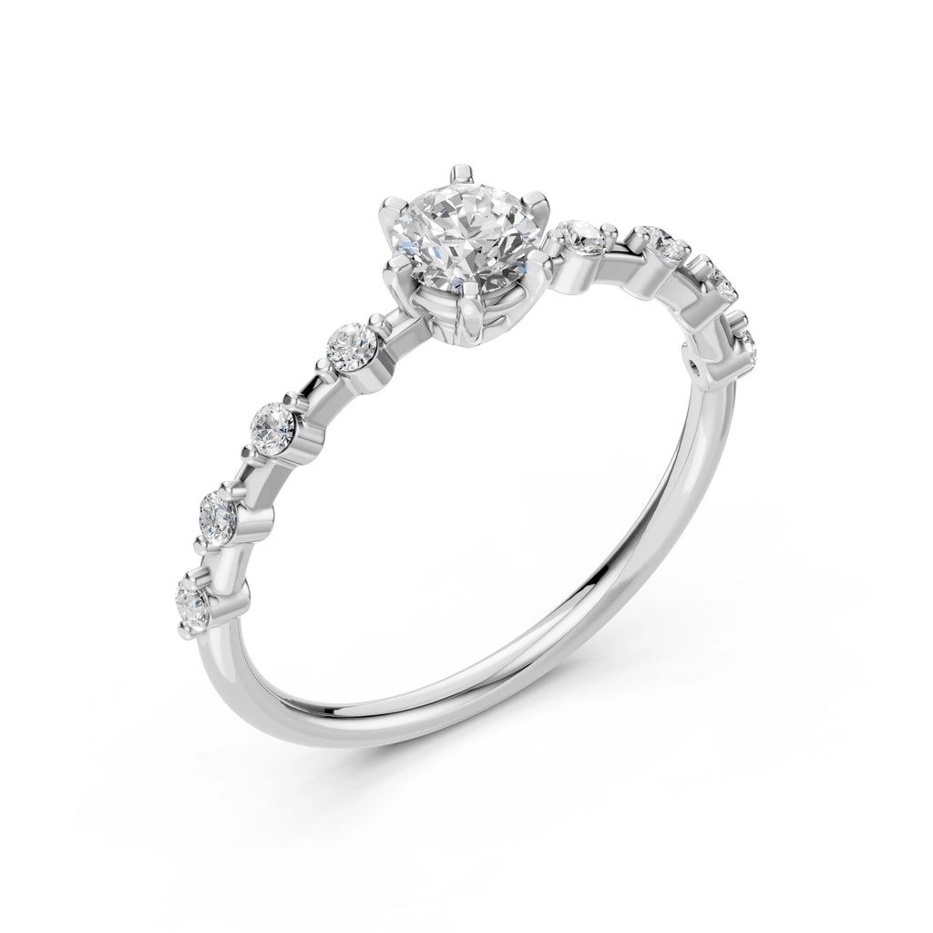 Solitaire Eternity Ring (Round), 0.4 ct — 101-10144(4.7)