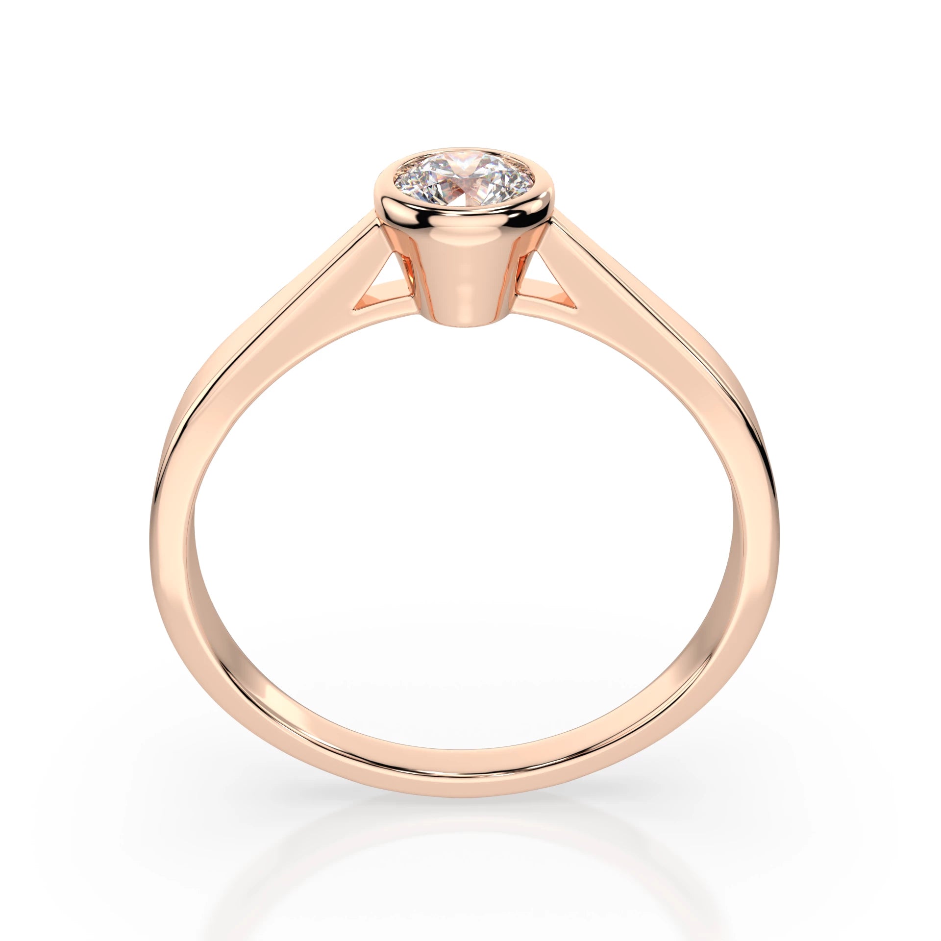 Solitaire Ring (Round), 0.3 ct — 101-10010(4.2)