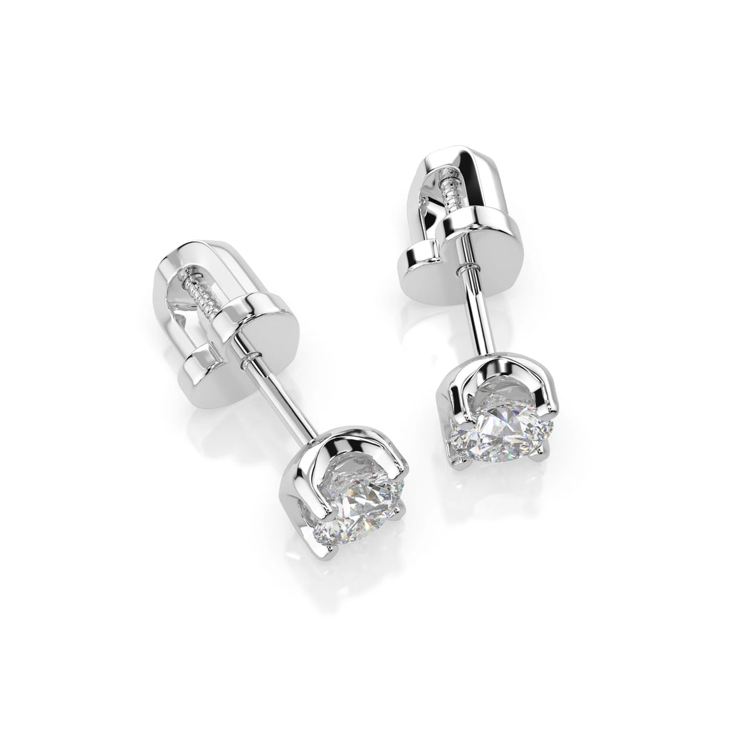 Solitaire Butterfly Earring (Round), 0.4 ct — 102-10020(3.7)