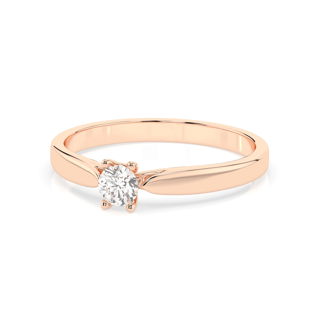 Solitaire Ring (Round), 0.15 ct — 101-10046(3.4)