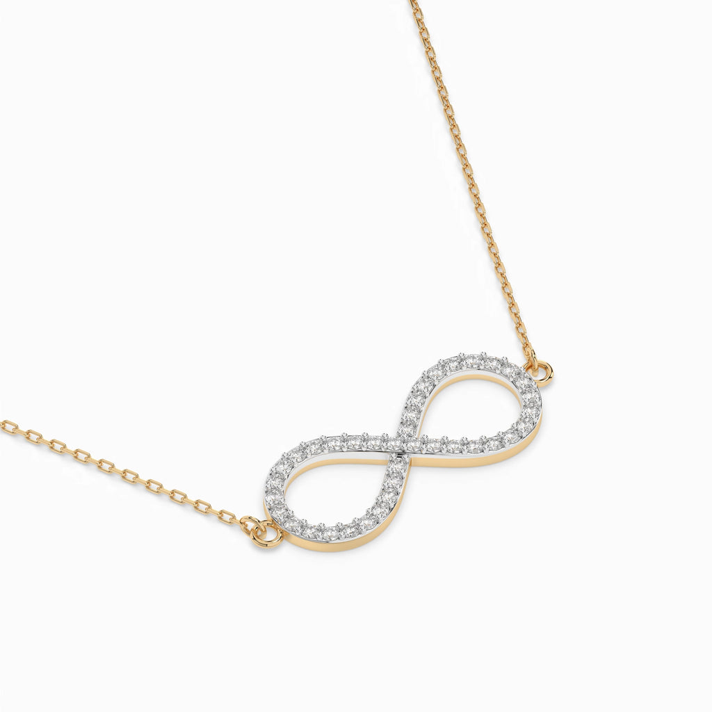 Minimalism Necklace (Round), 0.19 ct — 104-10068