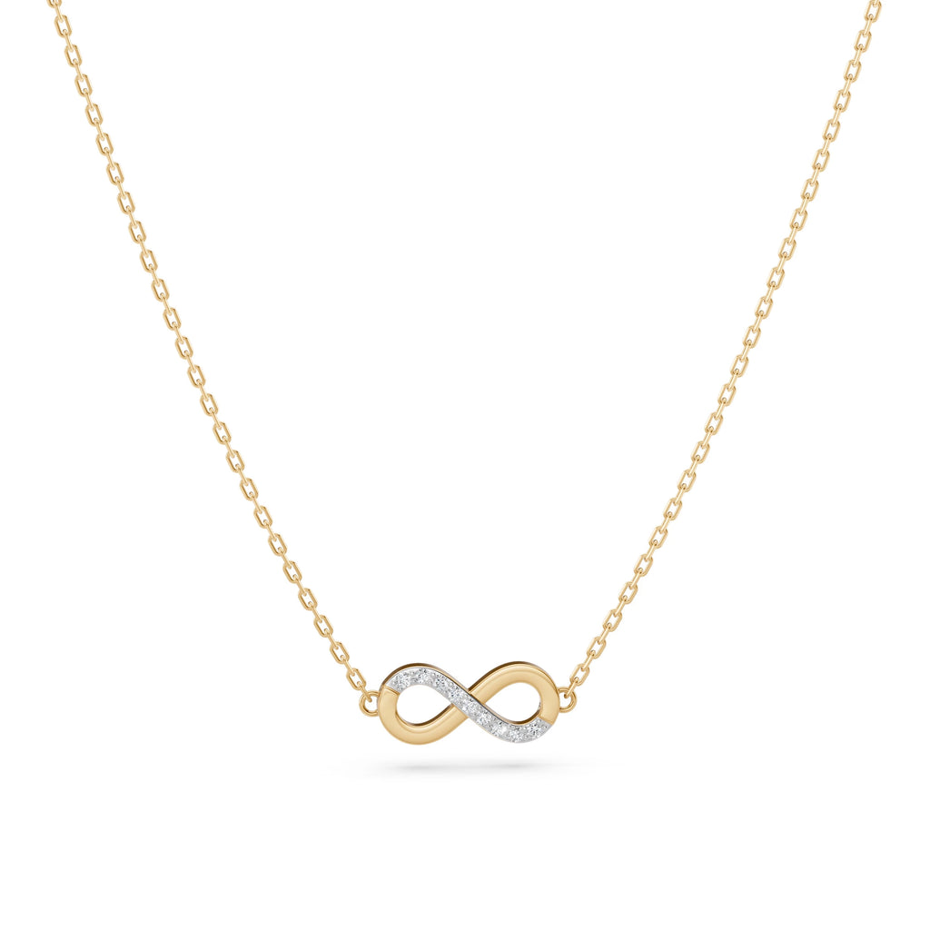 Minimalism Necklace (Round), 0.05 ct — 104-10072