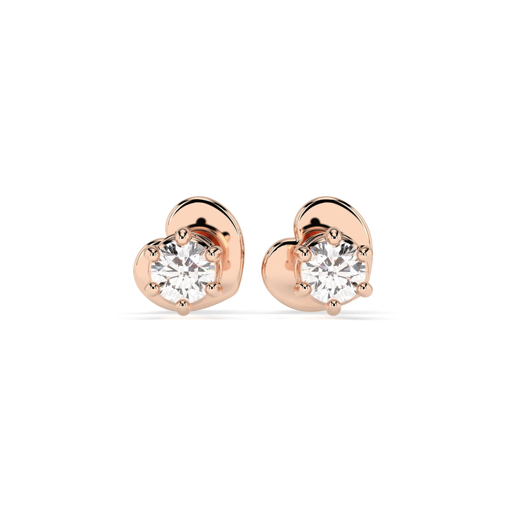 Solitaire Butterfly Earring (Round), 0.12 ct — 102-10027(2.5)