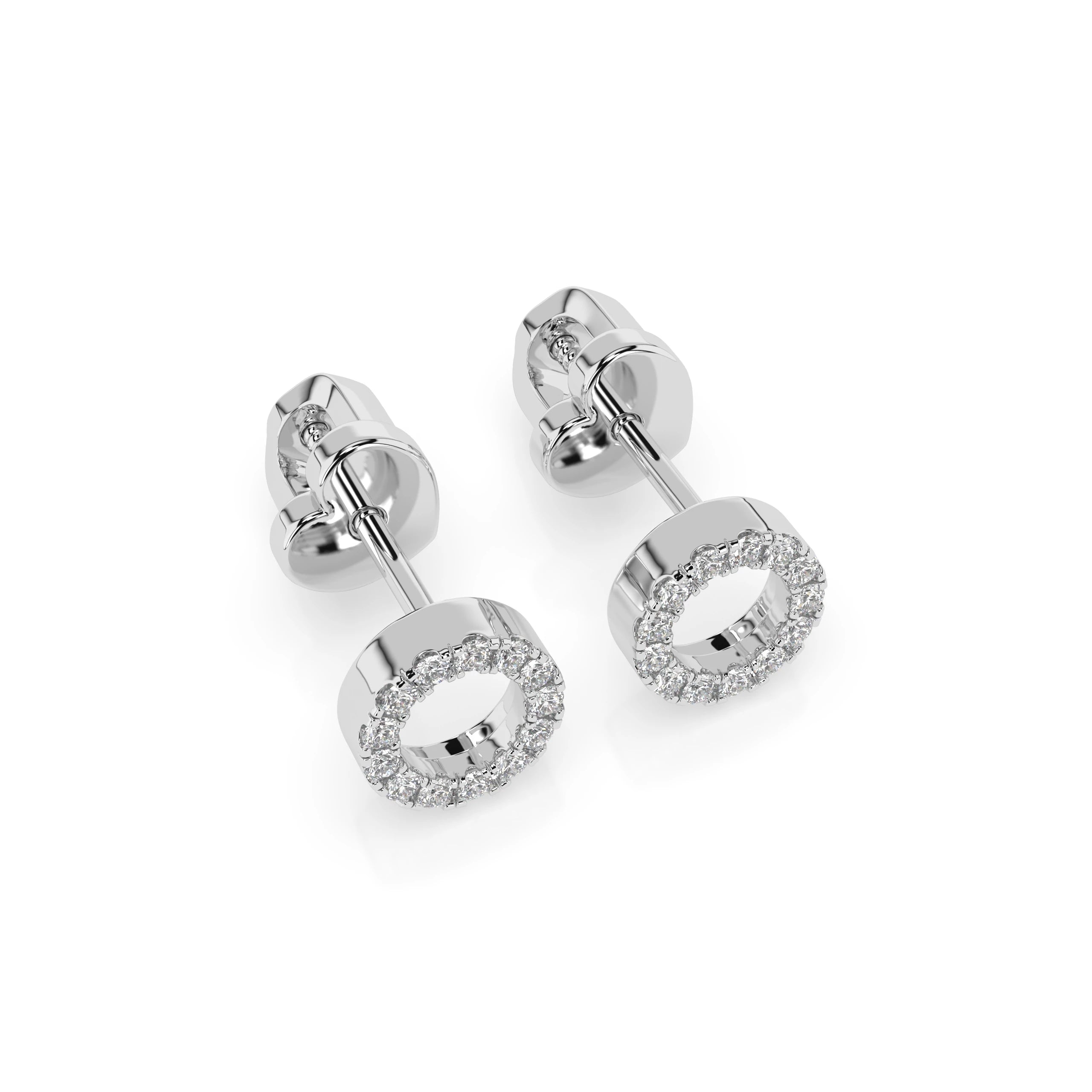 Minimalism Earring (Round), 0.16 ct — 102-10055