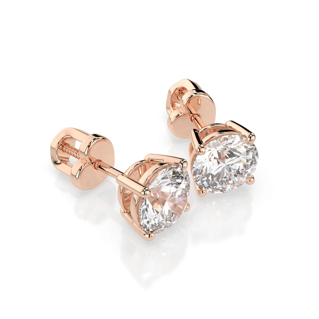 Solitaire Butterfly Earring (Round), 1.4 ct — 102-10012/1(5.7)