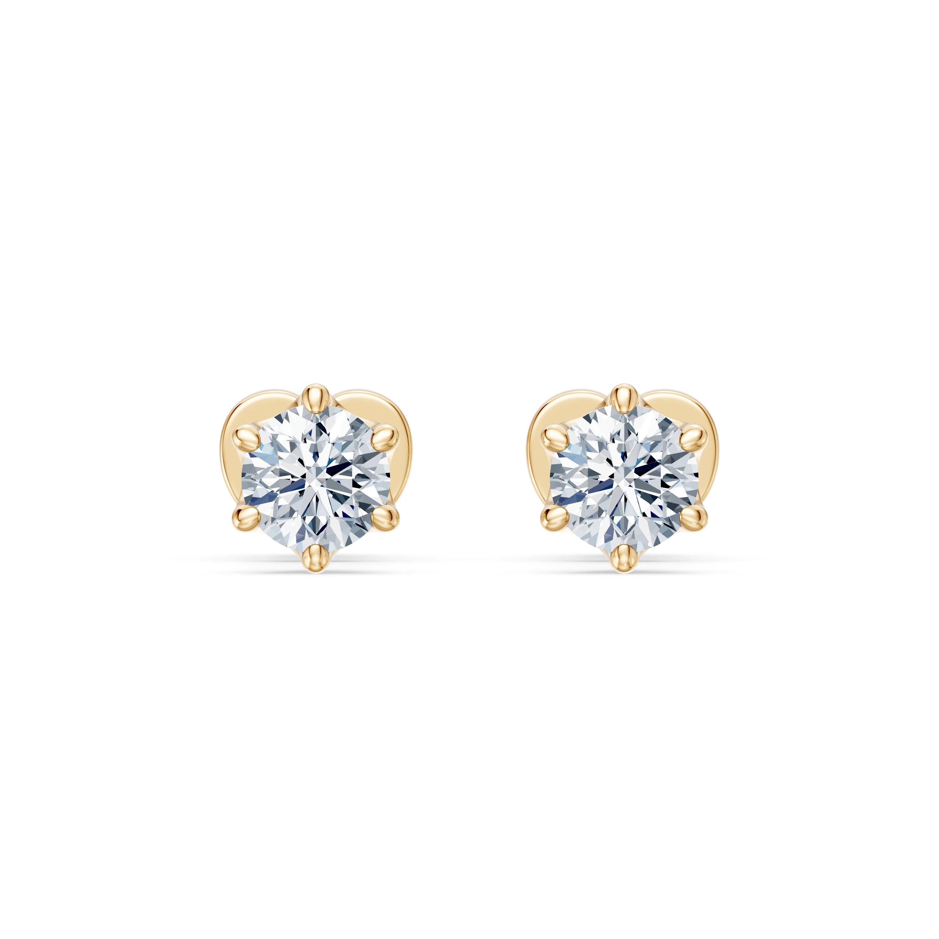 Solitaire Butterfly Earring, 0.6 ct — 102-10040/1(4.2)