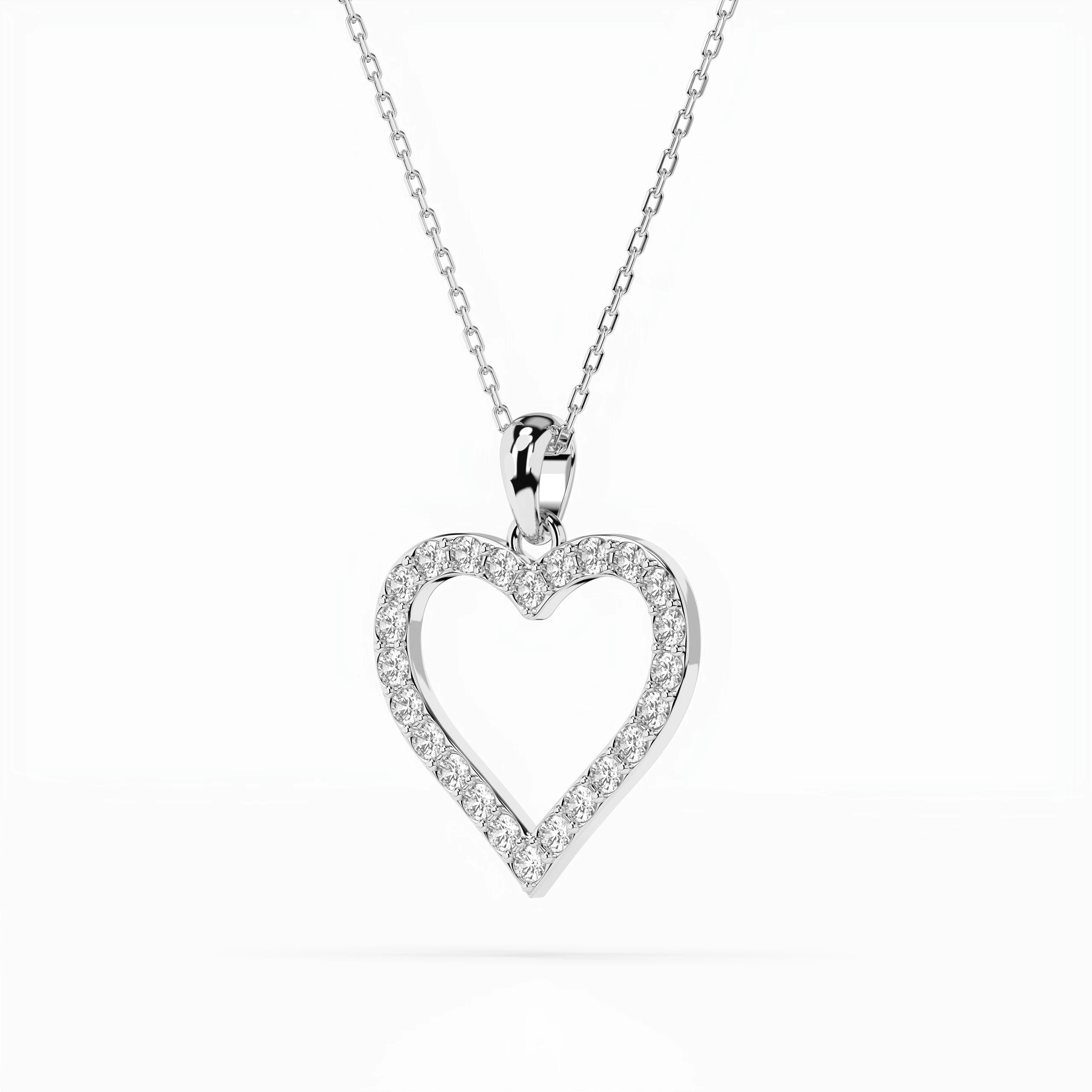 Minimalism Necklace (Round), 0.31 ct — 104-10060