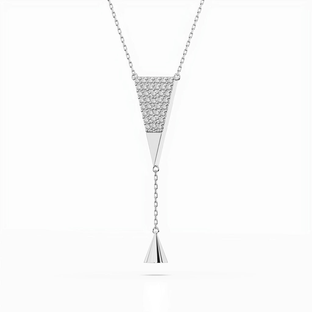 Minimalism Necklace (Round), 0.22 ct — 104-10018