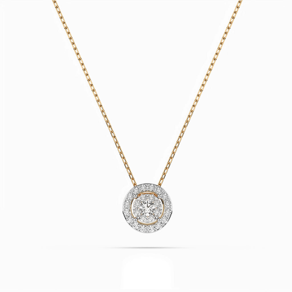 Illusion Necklace (Round), 0.1 ct — 104-10002(3.0)